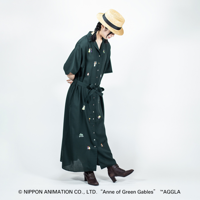 ツナメルト様♪専用オーダー赤のワンピース＆グリーンのペチコート AZUL BY MOUSSY サイドギャザーカットコクーンワンピース RED