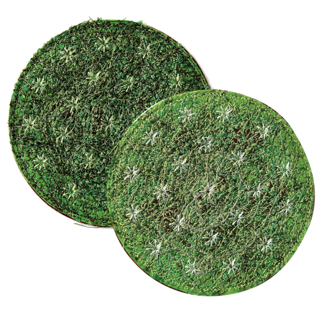 KY09-70／コースター／苔／【6セットまでゆうパケット可】