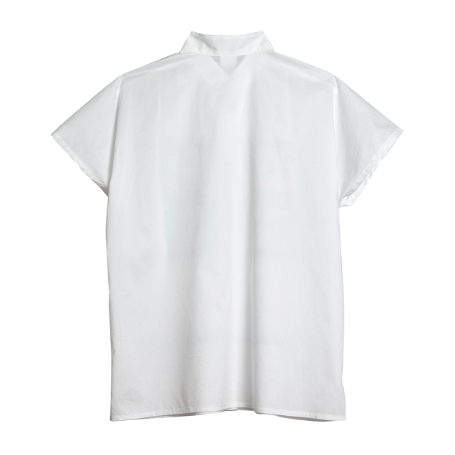 KY17-1096W／フレンチスリーブシャツ(白)／ブーケ