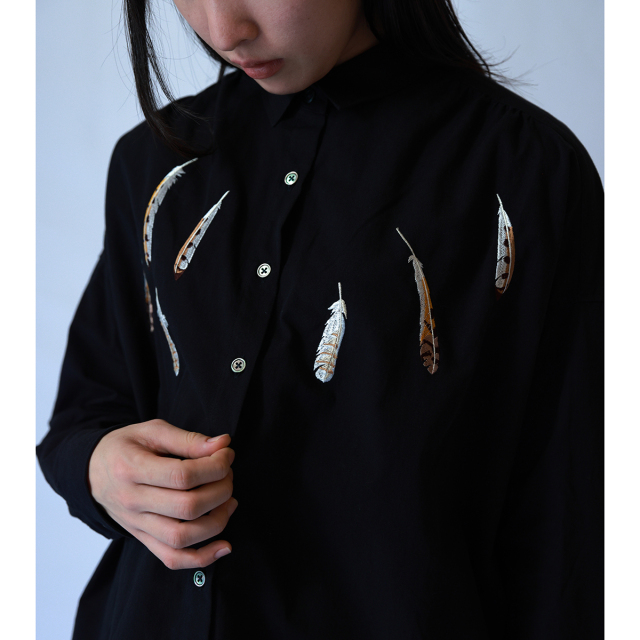 KY17-711C／ワイドシャツ[オーガニックコットン]／ふくろうの