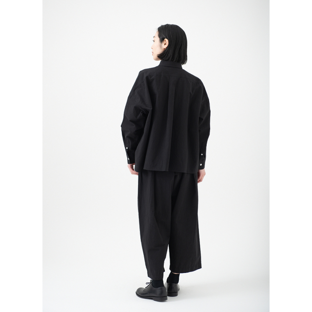 KY17-804CB／ワイドシャツ[オーガニックコットン]／相馬の古内裏(黒)