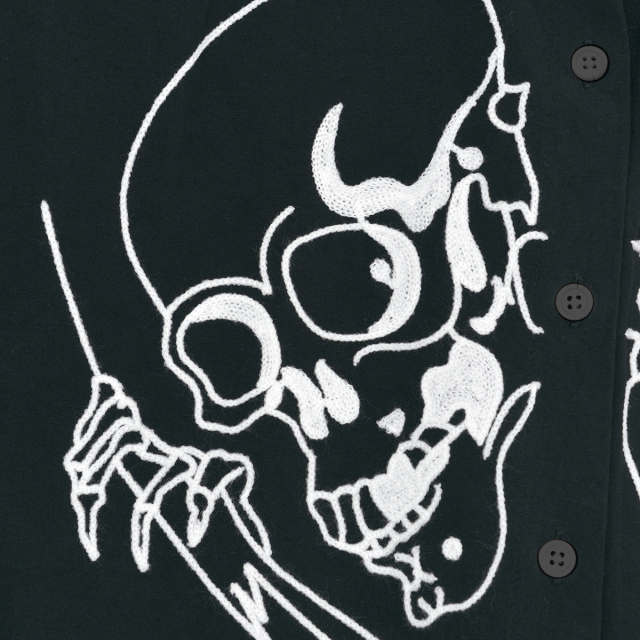 KY17-804CB／ワイドシャツ[オーガニックコットン]／相馬の古内裏(黒)