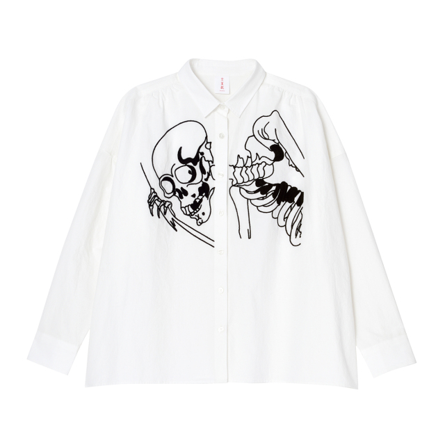 デコラティブ mori-kei レトロ 古着 伊太利屋 豹 刺繍入 シャツ Style Eyes 2024 Mid 1950s Style Corduroy Sports Shirt “ELVIS