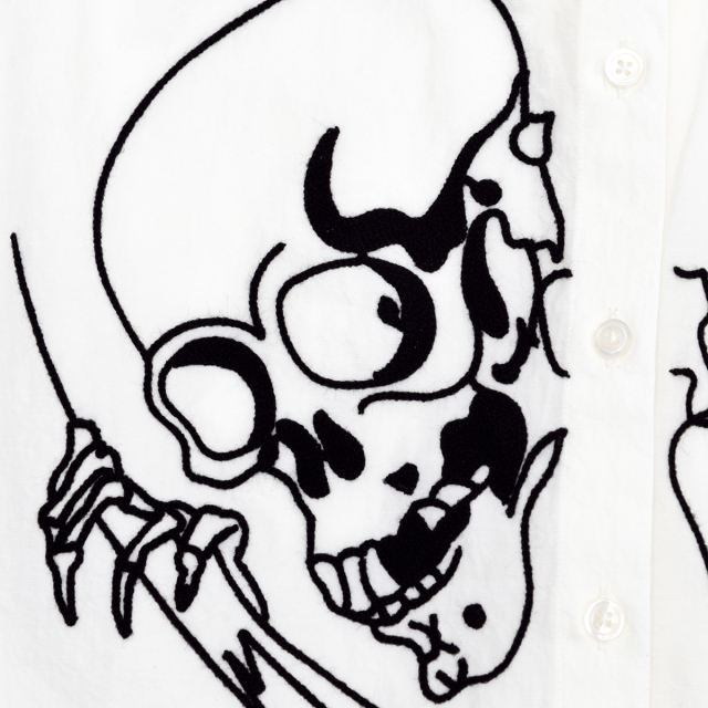 KY17-804CW／ワイドシャツ[オーガニックコットン]／相馬の古内裏