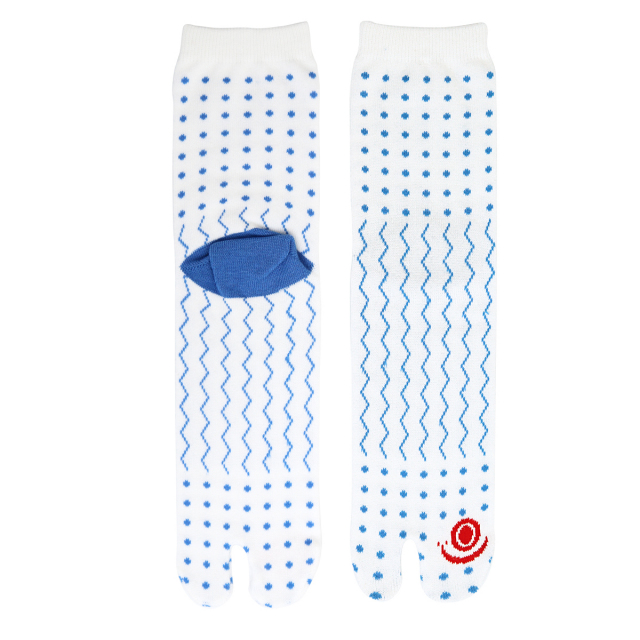 KY18-25／足袋ソックス／霧雨／【4足までゆうパケット可】