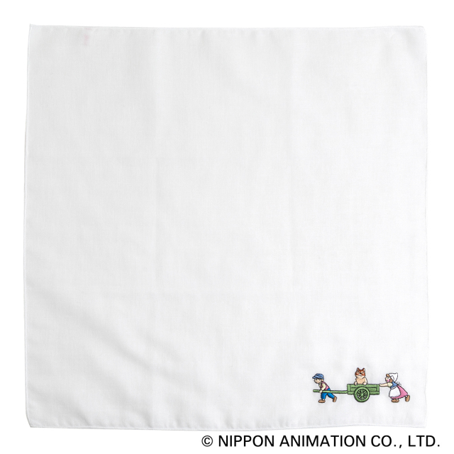 KY28-1211／ガーゼハンカチ／荷車／【6枚までゆうパケット可】