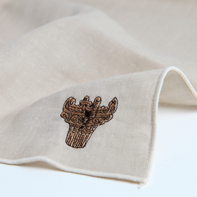 KY28-891／ガーゼハンカチ／国宝火焔型土器No.01／【6枚までゆう