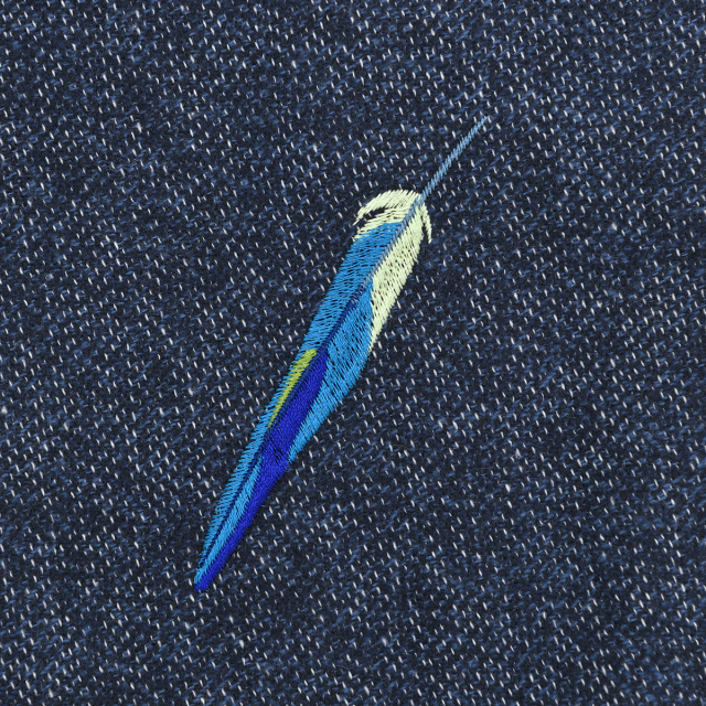 KY29-835N／ロングコート（紺）／いんこの羽根