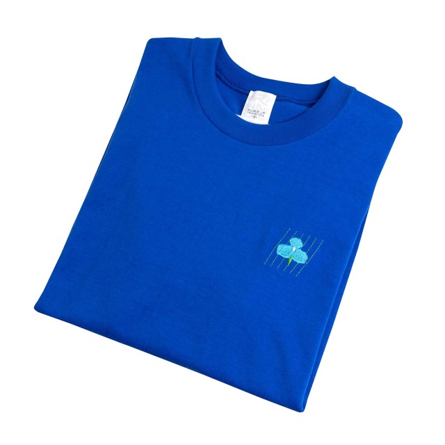 KY54-1185／Tシャツ（青）／杜若