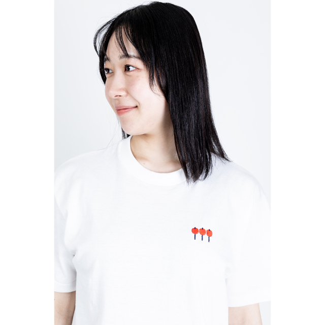 KY54-1187／Tシャツ（白）／りんご飴