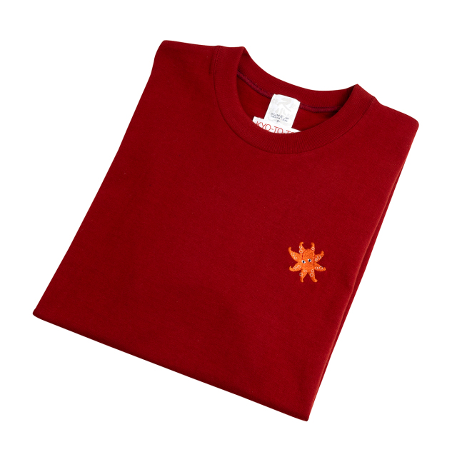 KY54-1189／Tシャツ（えんじ）／たこ