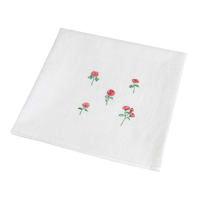 KY59-1097／ティータオル／薔薇／【2枚までゆうパケット可】