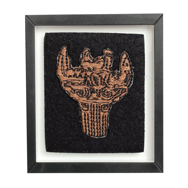 KY60-682／ミニアートフレーム／火焔型土器／【8個までゆう