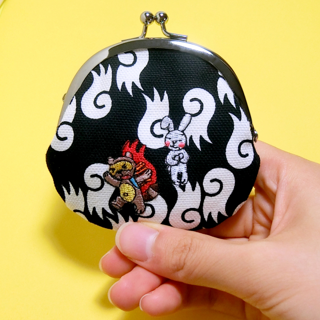 KY70-457／ミニがま口／かちかち山／【3個までゆうパケット可】