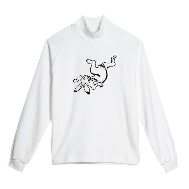 KY87-680U／ハイネックトレーナー／兎(白)