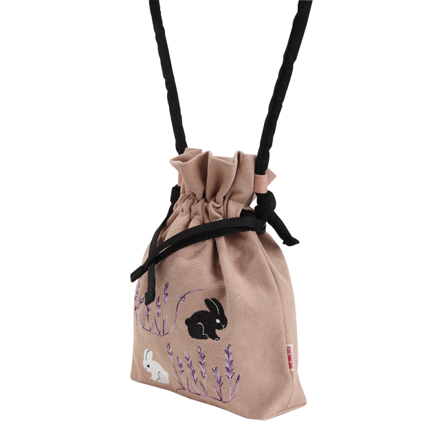 完全受注生産futatsukukuri×カネコアヤノ 巾着ポシェット 流し込ん 