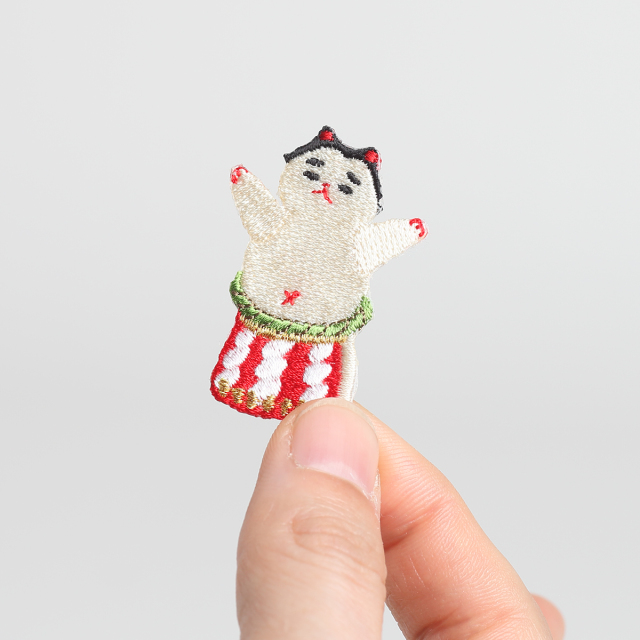 KYWS-1136／ワッペン／化粧まわしの猫力士2／【ゆうパケット可】