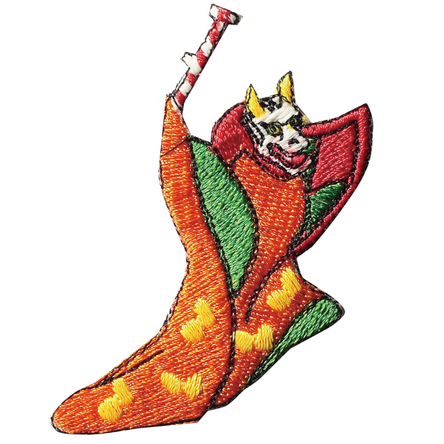 KYWS-117／ワッペン／白般若／しろはんにゃ／【ゆうパケット可】