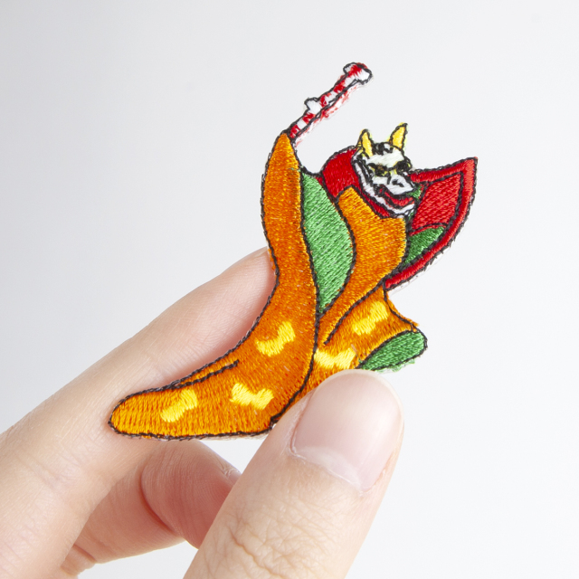 KYWS-117／ワッペン／白般若／しろはんにゃ／【ゆうパケット可】