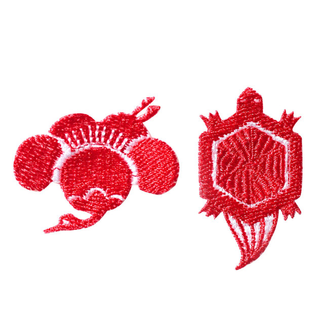 KYWS-12E／ワッペン／鶴亀／【ゆうパケット可】