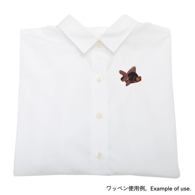 新品未使用　　目玉焼きワッペンとカラフルボタンのブラウス 目玉焼きワッペンとカラフルボタンのブラウス 3color fu0563 | fullu