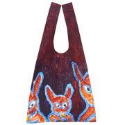 KRM02-01／マルシェバッグ ／「三匹の猫」小笹逸男