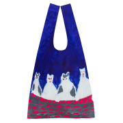 KRM02-06／マルシェバッグ ／「4匹の猫」小笹逸男