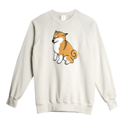 KY87-1158／トレーナー／風が強い柴犬(ストーン)