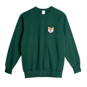 KY87-1215／トレーナー／笑う柴犬(緑)