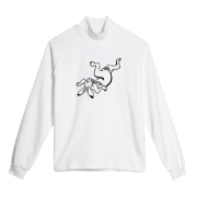 KY87-680U／ハイネックトレーナー／兎(白)