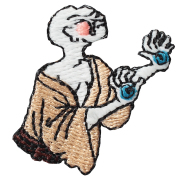 KYWS-162／ワッペン／手の目／てのめ／【ゆうパケット可】