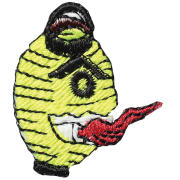 KYWS-185／ワッペン／不々落々／ぶらぶら／【ゆうパケット可】