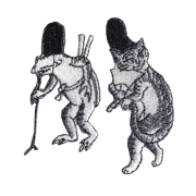 KYWS-677／ワッペン／蛙と猫／かえるとねこ／【ゆうパケット可】