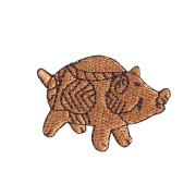 KYWS-817／ワッペン／猪形土製品TM（いのっち）