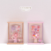 羽子板 つまみ細工 コンパクト かわいい【選べる2種類】6号 羽子板（うさぎ・花水引）アクリルケース かわいい 初正月 コンパクト