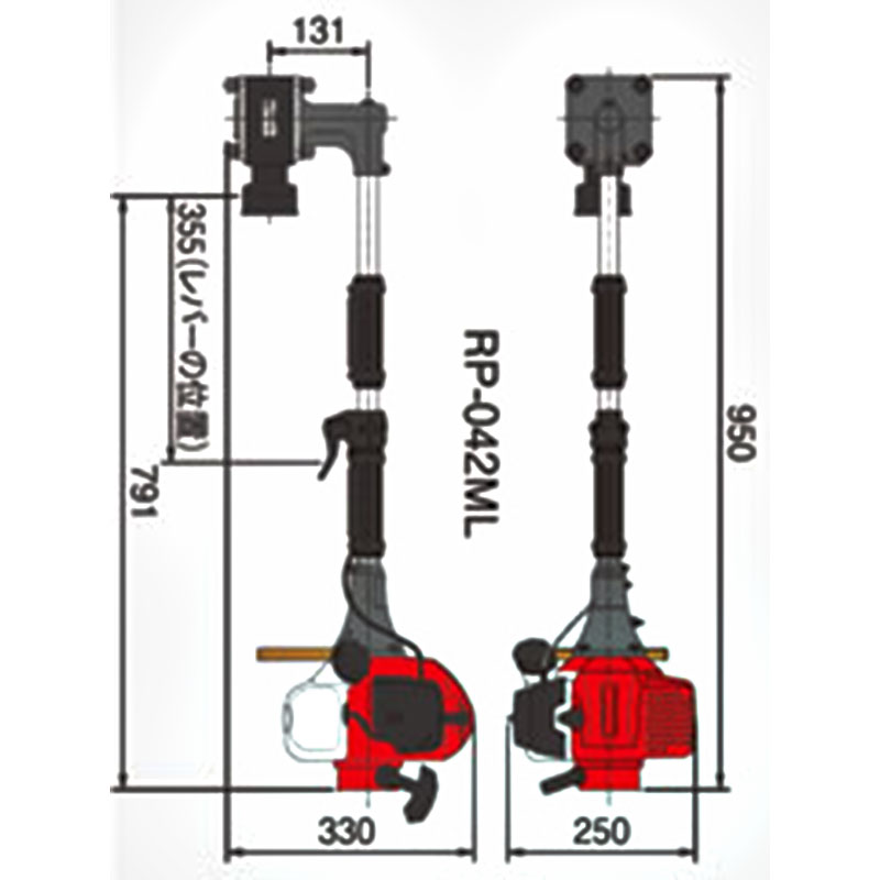 送料無料】ビーバービッグハンマー RP-042ML｜杭打機