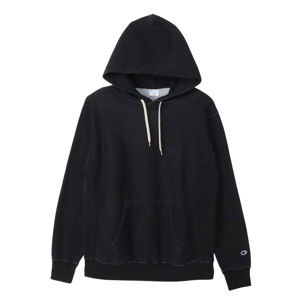 チャンピオン Champion パーカー オフブラック染め リバースウィーブ 10oz フーデッドスウェットシャツ C3-C110 オフブラック