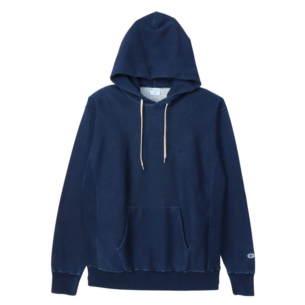 チャンピオン Champion パーカー インディゴ染め リバースウィーブ 10oz フーデッドスウェットシャツ C3-C110 インディゴ