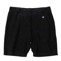 チャンピオン Champion リバースウィーブ ブラック染めショートパンツ アメカジ C3 P506 短パン ハーフパンツ オフブラック