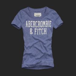 アバクロ新作レディース/Tシャツ/ブルー