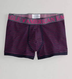 アメリカンイーグル/American Eagle/メンズ/ボクサーパンツ：AE Striped Low Rise Trunk - Pink Shock