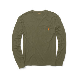 ラルフローレンPOLO Ralph Lauren Tシャツ ロンT：Classic-Fit Long Sleeve Tee - British Olive