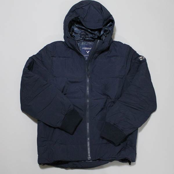 アメリカンイーグル/American Eagle/メンズ/ダウンジャケット：AE Hooded Puffer Jacket - Deep Navy