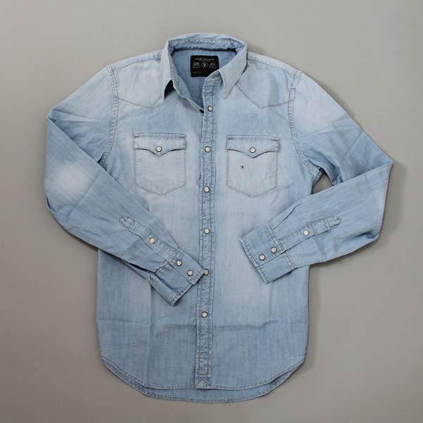 アメリカンイーグル新作メンズデニム地シャツ