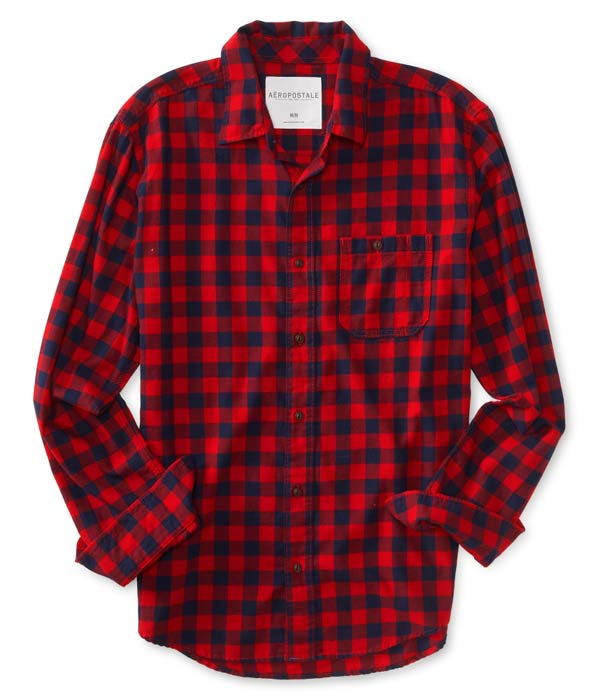 エアロポステール:チェック柄シャツ