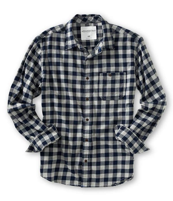エアロポステール:チェック柄シャツ