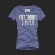 アバクロ新作レディース/Tシャツ/ブルー