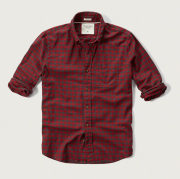 アバクロ チェック柄シャツ