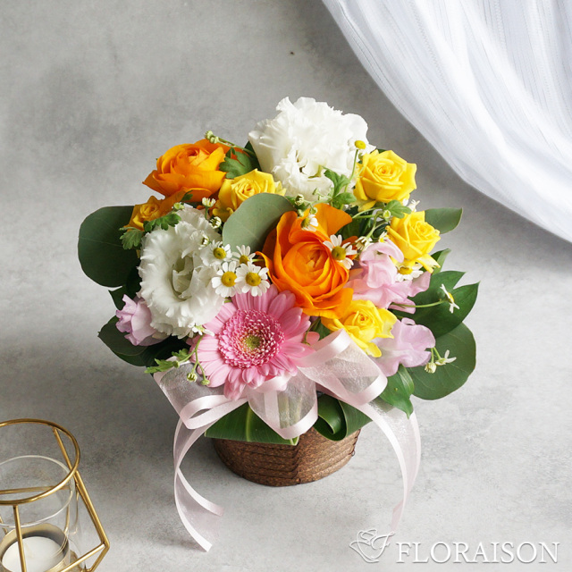 1/10まで5％引き新【送料無料・即日発送】【春限定】春色キュートアレンジメント