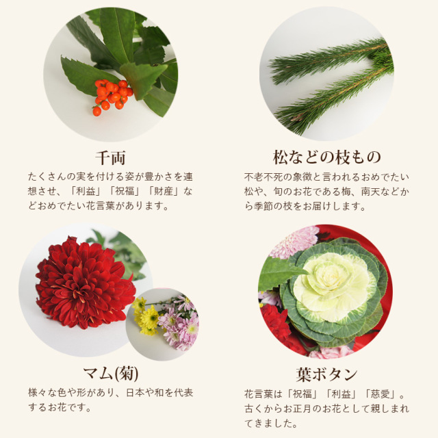 大阪吹田江坂の花屋 フラワーギフトの通信販売｜正月飾りやお参りに